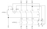 Электрическая схема управления катушкой магнитных пускателей ПМК АСКО-УКРЕМ напряжением 220В изображение