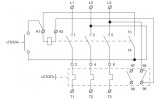 Электрическая схема управления катушкой магнитных пускателей ПМК АСКО-УКРЕМ напряжением 380В изображение