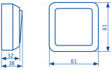 Габаритні розміри вимикачів АСКО-УКРЕМ серії CB зображення