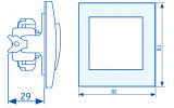 Габаритные размеры выключателей АСКО-УКРЕМ серии FL изображение