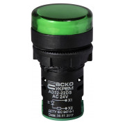 Світлосигнальна арматура AD22-22DS зелена 24В АC/DC, АСКО-УКРЕМ міні-фото