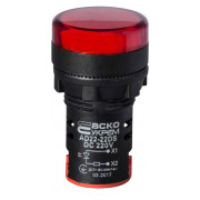 Світлосигнальна арматура AD22-22DS червона 220В DC, АСКО-УКРЕМ міні-фото