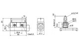 Габаритные размеры микровыключателей АСКО-УКРЕМ D4MC-5040 изображение