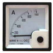 Амперметр A-72-6 (72×72 мм) XX/5А (AC) трансформаторного включения (без шкалы), АСКО-УКРЕМ мини-фото