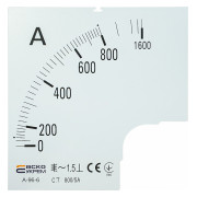 Шкала 800/5А к амперметру трансформаторного включения A-96-6 (96×96 мм), АСКО-УКРЕМ мини-фото