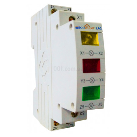 Светосигнальный индикатор ECO LA-3 красный-зеленый-желтый, ECOHOME (ECO090010004) фото