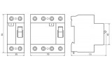 Габаритные размеры выключателей дифференциального тока ПЗВ-2001 и ПЗВ-2002 АСКО-УКРЕМ изображение