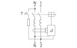 Електрична схема двополюсних диференційних вимикачів ДВ-2006 АСКО-УКРЕМ зображення