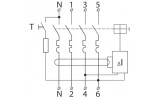 Електрична схема чотириполюсних диференційних вимикачів ДВ-2006 АСКО-УКРЕМ зображення