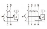 Вимикач диференційного струму (ПЗВ) ECO 4P 25A 30мА, ECOHOME зображення 7 (схема)