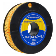Маркировка EC-2 для кабеля 3,1-8,0 мм² символ «3» (рулон 500 шт.), АСКО-УКРЕМ мини-фото