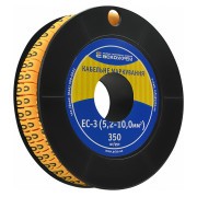 Маркировка EC-3 для кабеля 5,2-10,0 мм² символ «0» (рулон 250 шт.), АСКО-УКРЕМ мини-фото