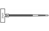 Габаритные размеры маркировочного хомута CHS-110MKT АСКО-УКРЕМ изображение