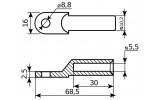 Габаритные размеры наконечников DL-10 АСКО-УКРЕМ изображение
