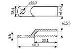 Габаритные размеры наконечников SC-120-16 АСКО-УКРЕМ изображение