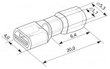 Габаритные размеры плоского коннектора в изоляции АСКО-УКРЕМ FDFD 1.25-110 изображение