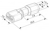 Габаритные размеры плоского коннектора в изоляции АСКО-УКРЕМ FDFD 1.25-250 изображение