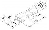 Габаритні розміри плоского конектора в ізоляції АСКО-УКРЕМ FDFNY 1.25-250 зображення