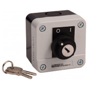 Пост кнопковий одномісний перемикач на 2 положення (перемикання ключем) XAL-B142Н29, АСКО-УКРЕМ міні-фото