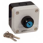 Пост кнопковий одномісний перемикач на 2 положення (перемикання ключем) XAL-B144, АСКО-УКРЕМ міні-фото