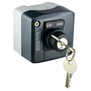 Пост кнопковий одномісний перемикач на 2 положення (перемикання ключем) XAL-D142H29, АСКО-УКРЕМ міні-фото