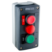 Пост кнопочный трехместный «ПУСК-СТОП-Сигнальная лампа» XAL-D371H29, АСКО-УКРЕМ мини-фото