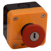 Пост кнопковий одномісний «СТОП» грибок з фіксацією (повернення ключем) XAL-J184, АСКО-УКРЕМ міні-фото