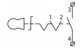 Электрическая схема кнопочных постов XAL-B134, XAL-B142H29, XAL-B144 АСКО-УКРЕМ изображение