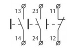 Электрическая схема кнопочных постов XAL-B324, XAL-B334 АСКО-УКРЕМ изображение