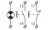 Электрическая схема кнопочных постов XAL-B363, XAL-B366, XAL-B371H29, XAL-B373, XAL-B376 АСКО-УКРЕМ изображение