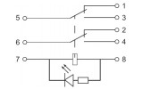 Электрическая схема промежуточных реле АСКО-УКРЕМ LY2 изображение