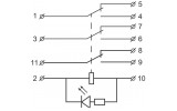 Электрическая схема промежуточных реле АСКО-УКРЕМ МК3Р изображение