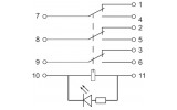 Електрична схема проміжних реле АСКО-УКРЕМ MY3 зображення