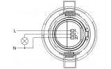 Схема підключення датчика руху АСКО-УКРЕМ ДР-45А зображення