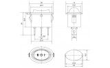 Габаритные размеры переключателей АСКО-УКРЕМ KCD1-9-103 изображение