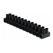 Клеммная колодка 12-парная 6 мм² / 6А серия H черная, АСКО-УКРЕМ мини-фото