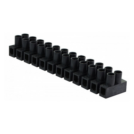 Клеммная колодка 12-парная 25 мм² / 60А серия H черная, АСКО-УКРЕМ (A0130040019) фото