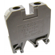 Гвинтовий контактний затискач JXB 10/35 на DIN-рейку сірий, АСКО-УКРЕМ міні-фото