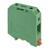 Гвинтовий контактний затискач JXB 50/35 на DIN-рейку зелений, АСКО-УКРЕМ міні-фото
