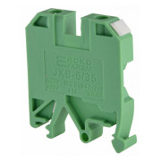 Гвинтовий контактний затискач JXB 6/35 на DIN-рейку зелений, АСКО-УКРЕМ міні-фото