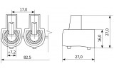 Габаритні розміри кінцевого клемного затискача АСКО-УКРЕМ (5×1) 10 мм² зображення