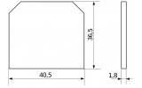 Габаритные размеры заглушки АСКО-УКРЕМ 10 мм для зажимов JXB изображение