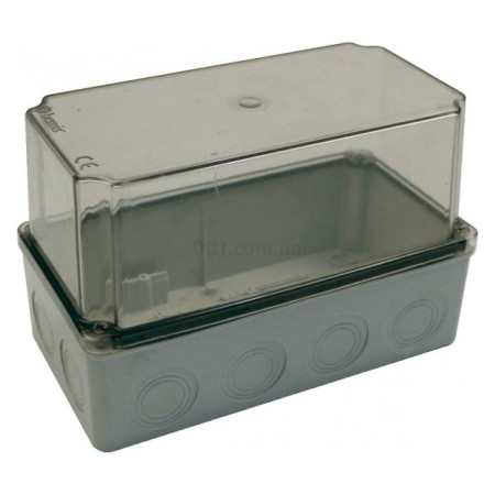 Коробка монтажная термопластиковая (ABS) 120×225×140 мм с прозрачной крышкой IP44, Bemis (BB2-0621-0063) фото