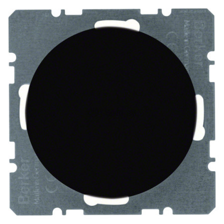 Заглушка с центральной панелью R.х черная, Berker (10092045) фото