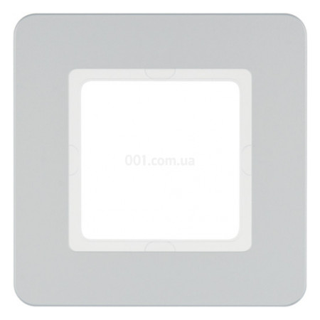 Рамка 1-місна пластикова Q.7 алюміній, Berker (10116184) фото