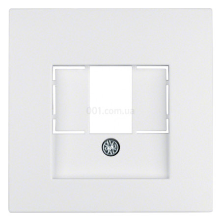 Накладка для розеток для громкоговорителей и USB-розеток S.1 полярная белизна (матовый), Berker (10331909) фото