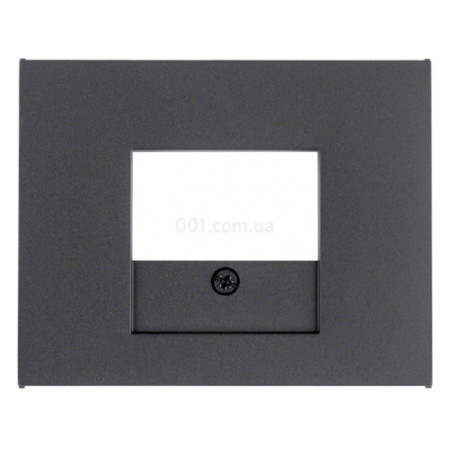 Накладка для розеток для громкоговорителей и USB-розеток K.1 антрацит, Berker (10357006) фото