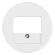 Накладка для розеток для гучномовців та USB-розеток R.х полярна білизна, Berker міні-фото
