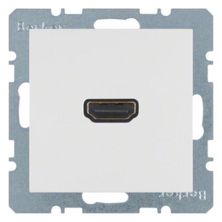 HDMI-розетка S.1 полярна білизна (матовий), Berker (3315421909) фото