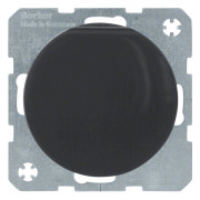 Розетка с з/к, крышкой и защитой контактов 16А/250В R.x черная, Berker мини-фото